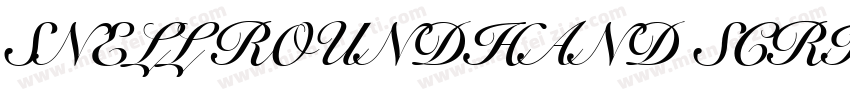 SNELL ROUNDHAND SCRIPT BOLD字体转换
